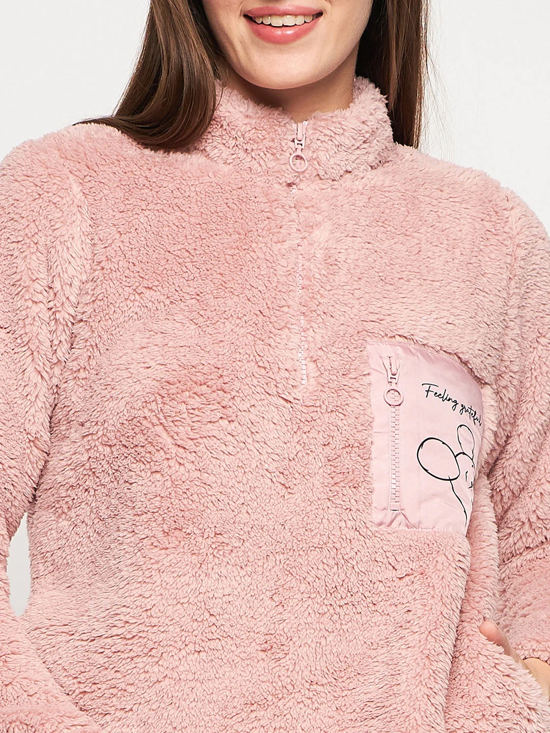 mSECRET Peach Turtle Neck Nightsuit - Image 2