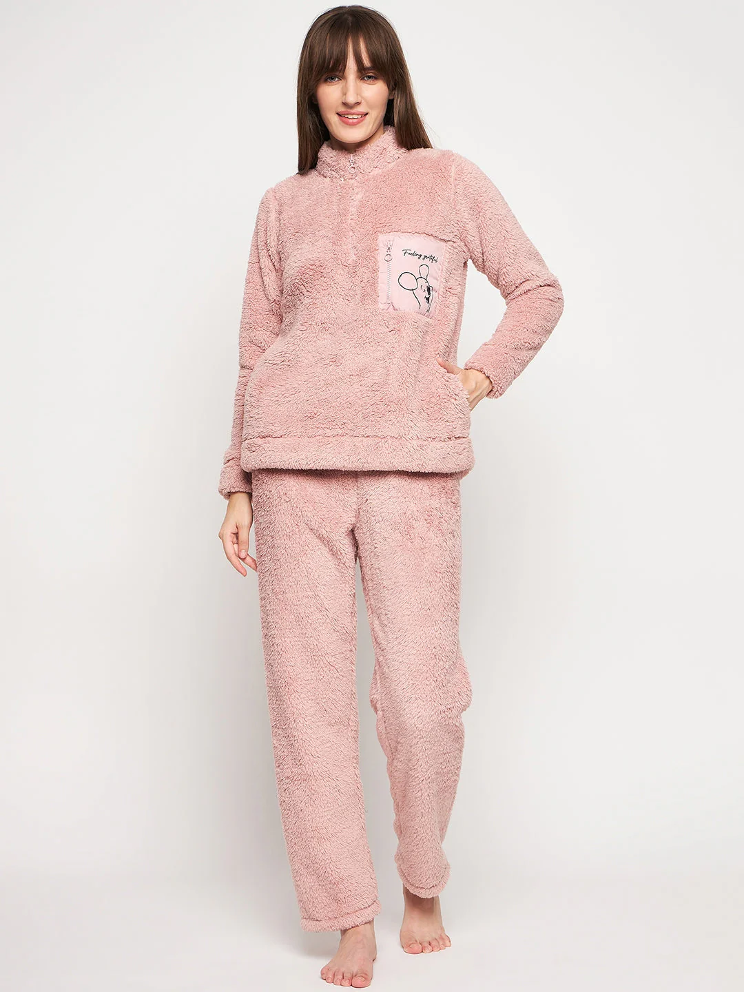 mSECRET Peach Turtle Neck Nightsuit - Image 5