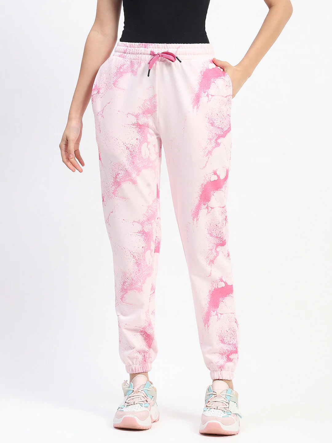 mSECRET Camouflage Print Cotton Pink Joggers - Image 2