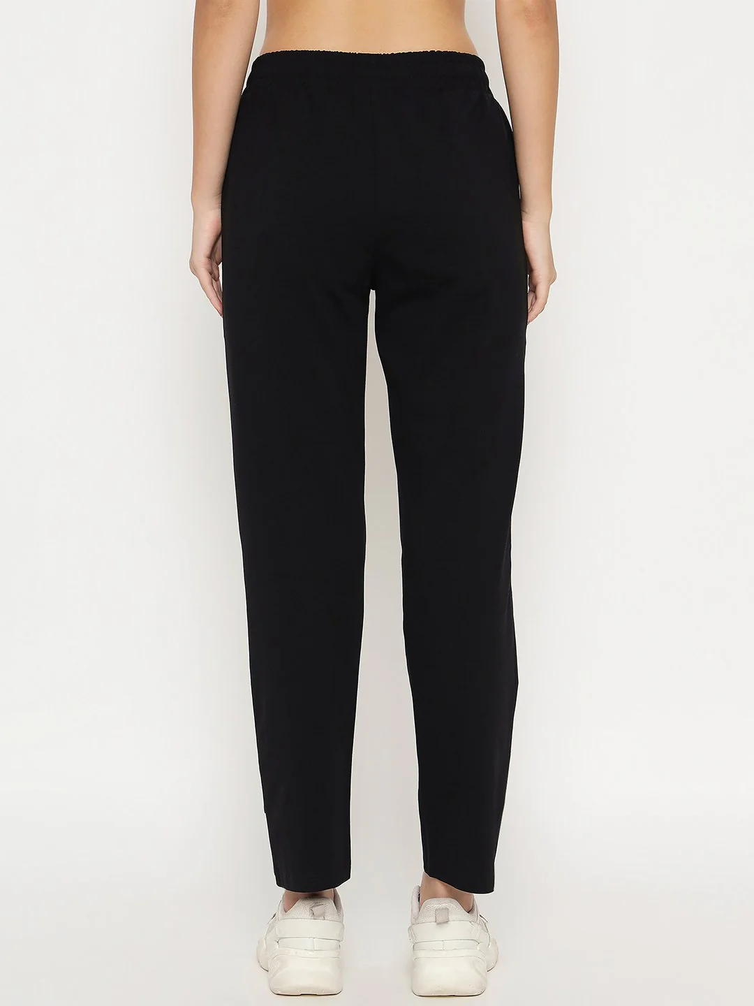 mSECRET Typography Adorned Cotton Blend Black Track Bottoms - Image 5