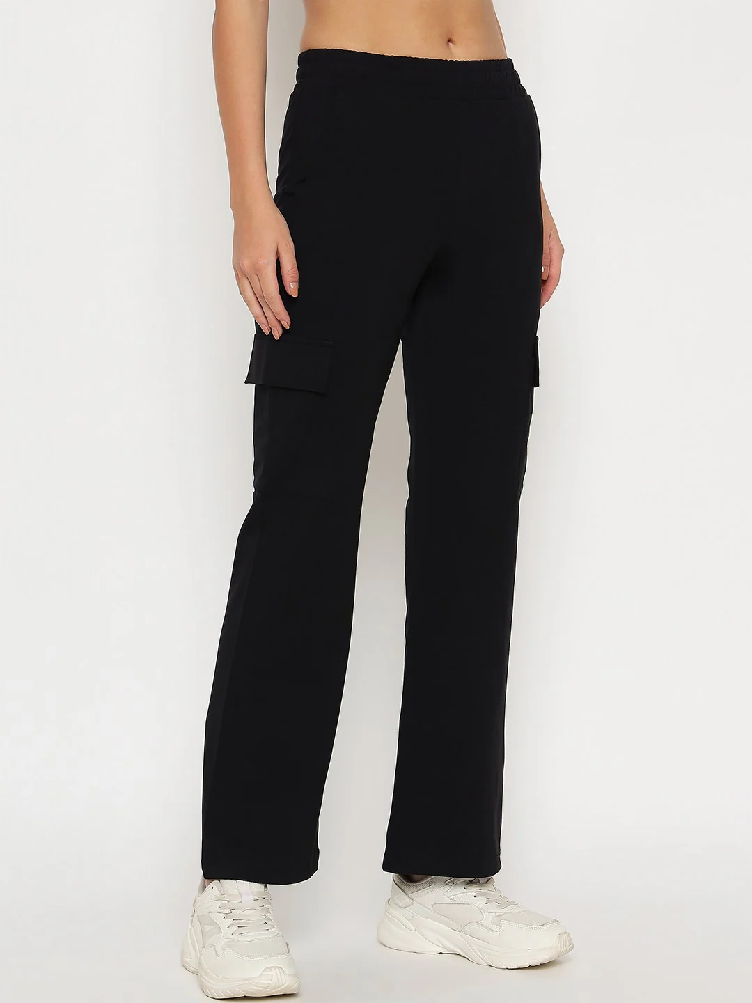 mSECRET Straight Black Cargo Track Bottoms - Image 3