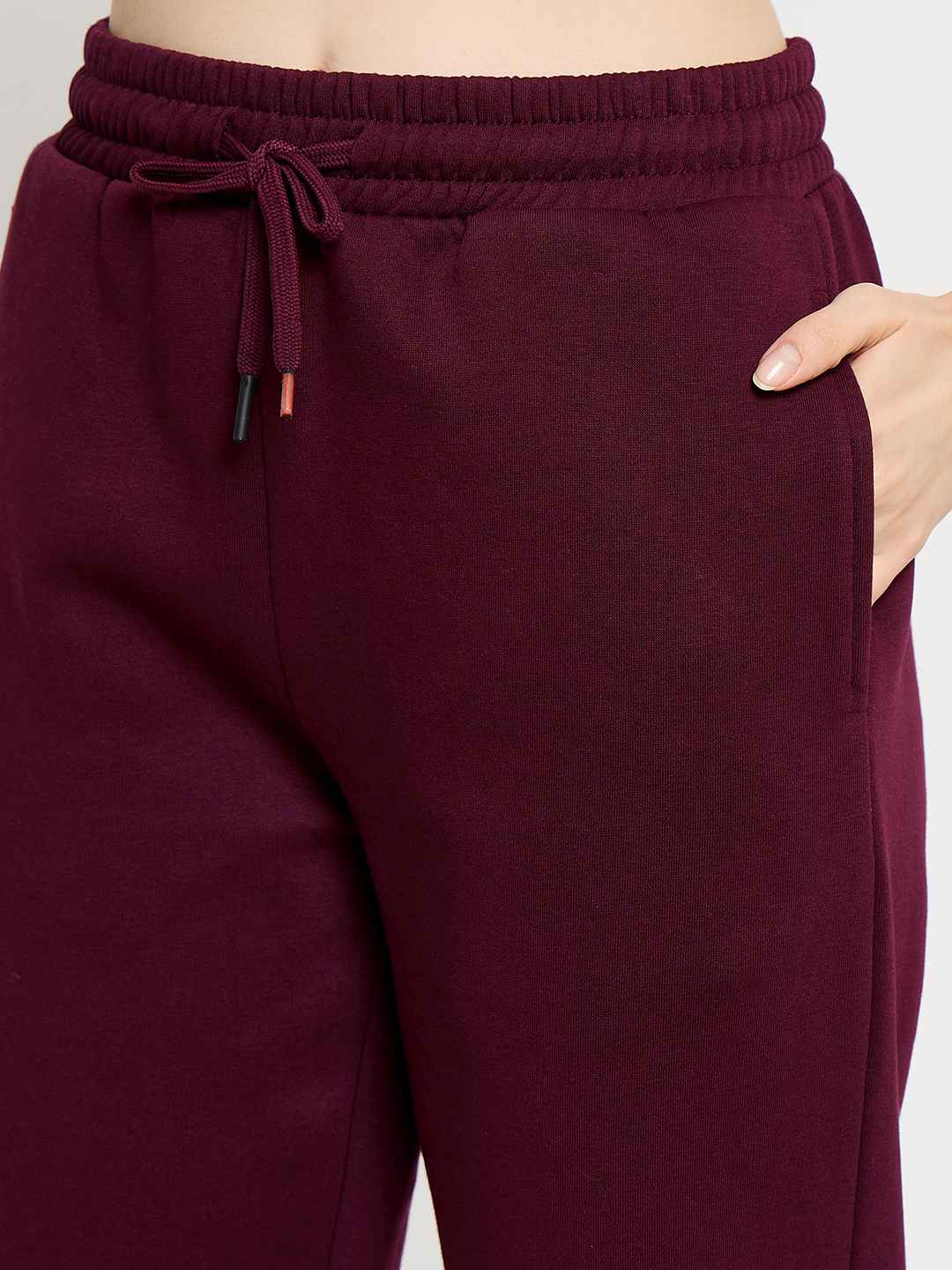 mSECRET Typography Print Sweatshirt and Straight Bottoms Plum Night Suit - Image 7