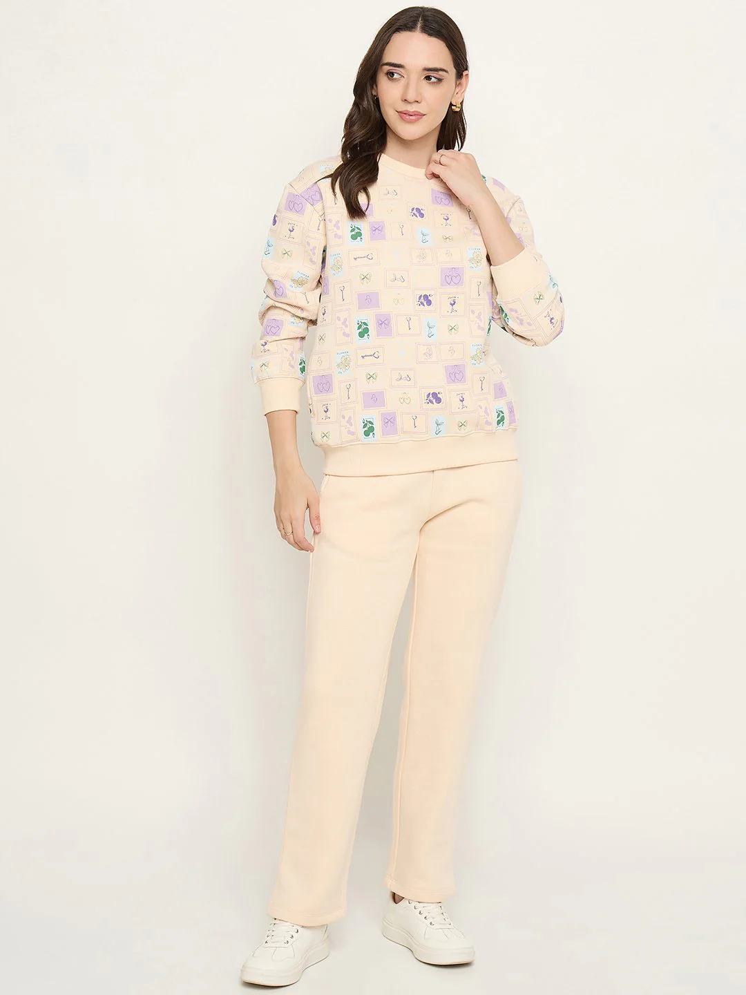 mSECRET Geometric Print Off White Nightsuit - Image 4