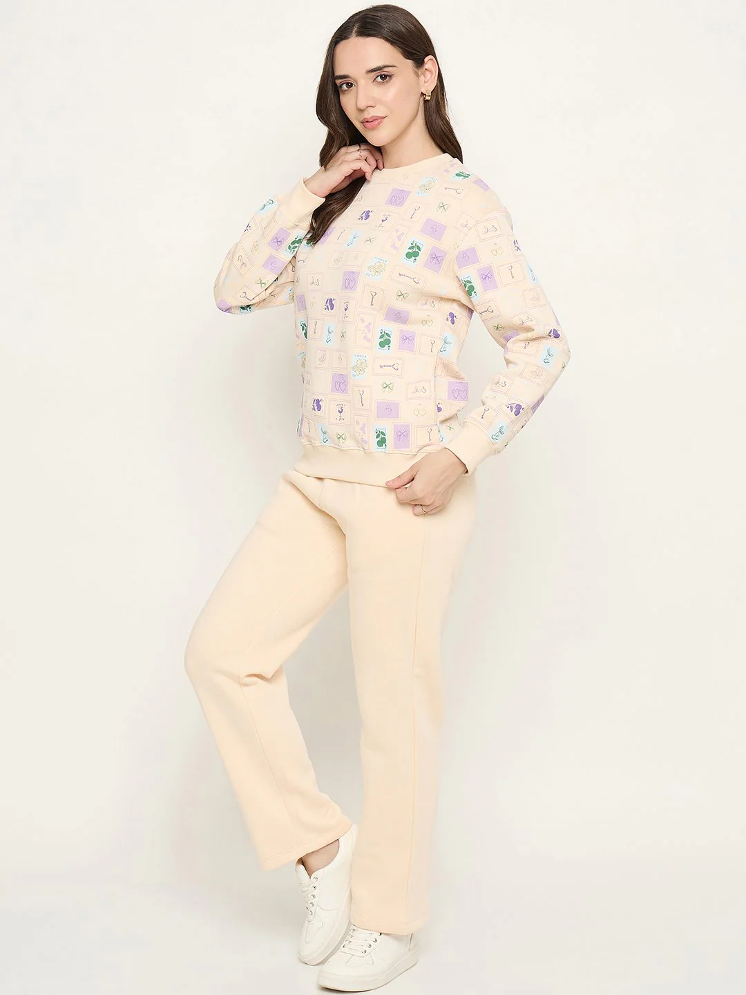 mSECRET Geometric Print Off White Nightsuit - Image 6